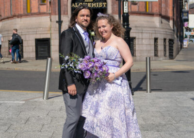 wedding adjacent outfits Tracing love's path through Nottingham's streets.